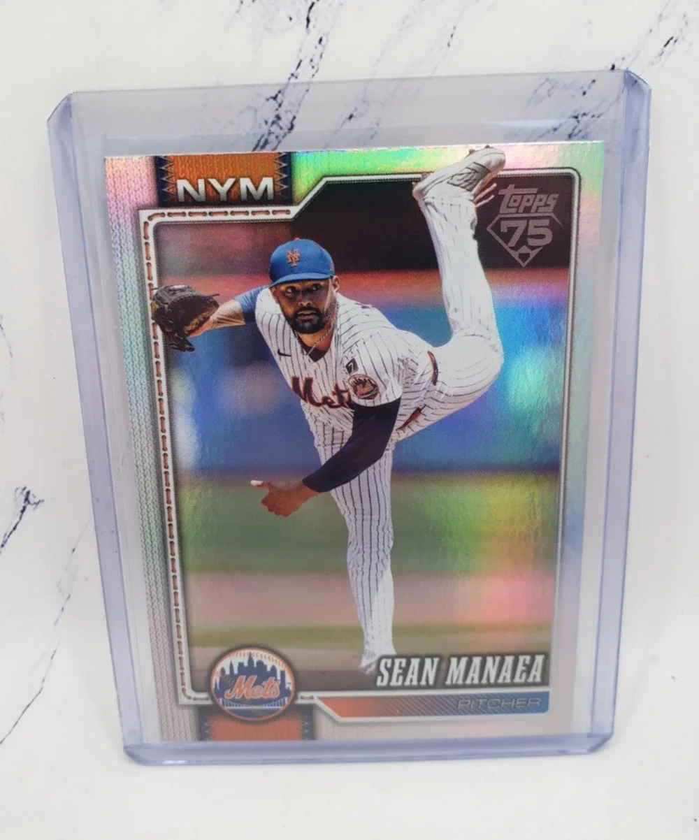2026 Topps Series 1 Sean Manaea #332 Rainbow Foil New York Mets